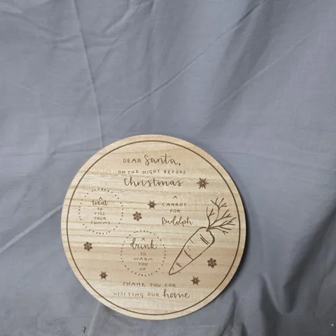 MAMAS & PAPAS CHRISTMAS EVE PLATE 