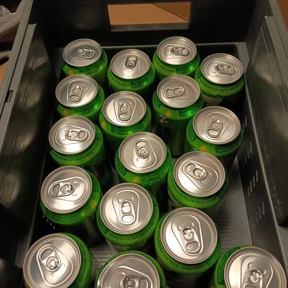 APPROXIMATELY 15 CANS OF 7UP ZERO SUGAR 330ML 