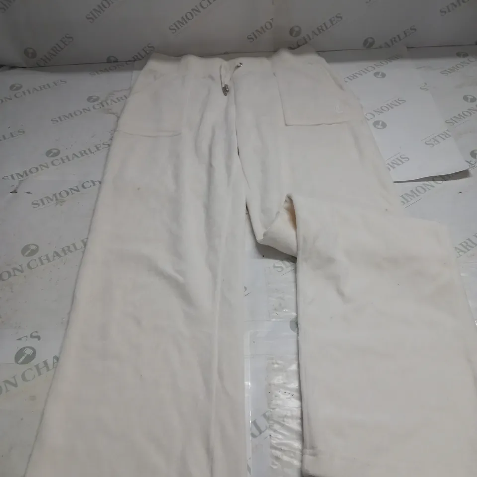 JUICE COUTURE WHITE JOGGERS SIZE M