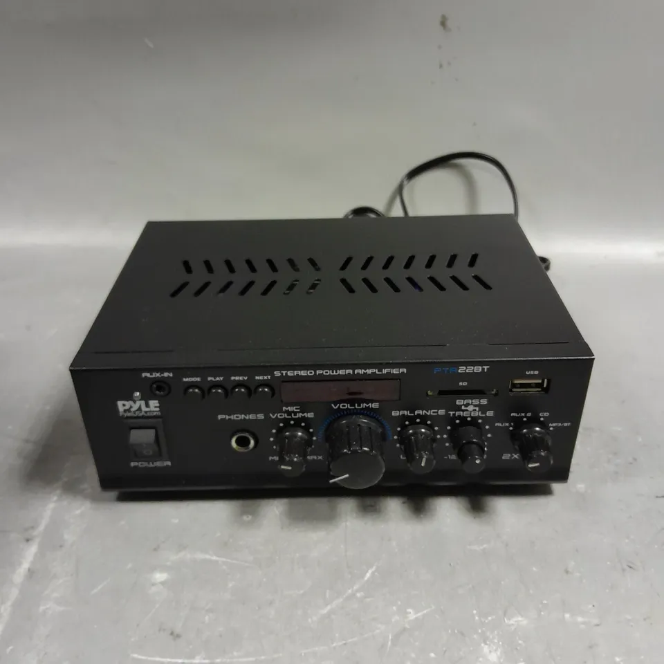 BOXED PYLE PTA22BT WIRELESS BT MINI BLUE SERIES AUDIO AMPLIFIER 