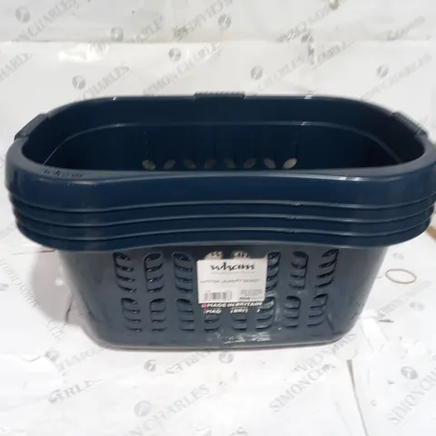 BOX OF 4X WHAM HIPSTER LAUNDRY BASKETS - NAVY