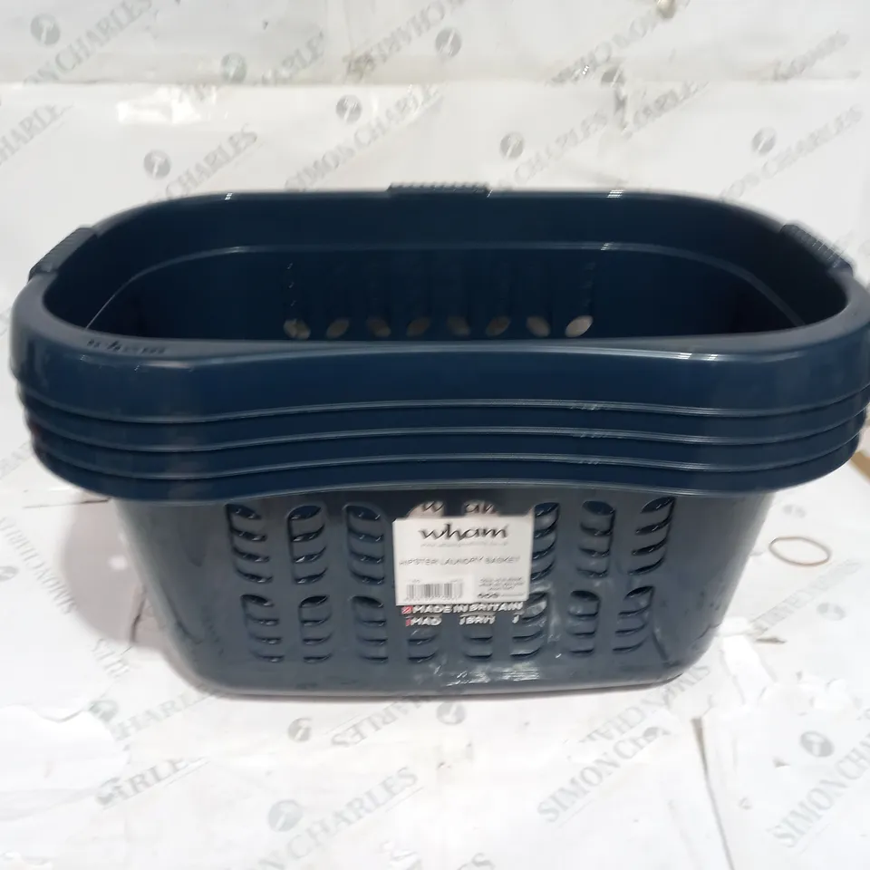 BOX OF 4X WHAM HIPSTER LAUNDRY BASKETS - NAVY