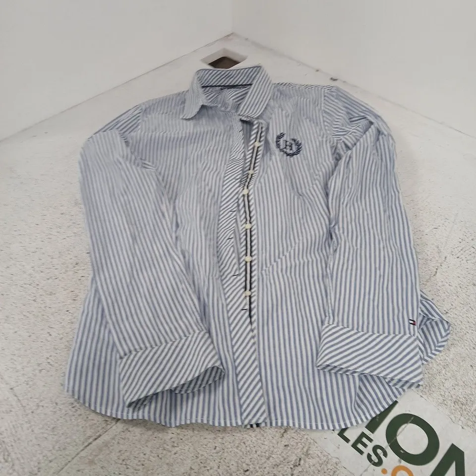 TOMMY HILFIGER STRIPED SHIRT – WOMEN’S, FITTED, UK SIZE 6