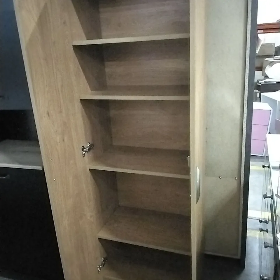 2 DOOR WOODEN CUPBOARD