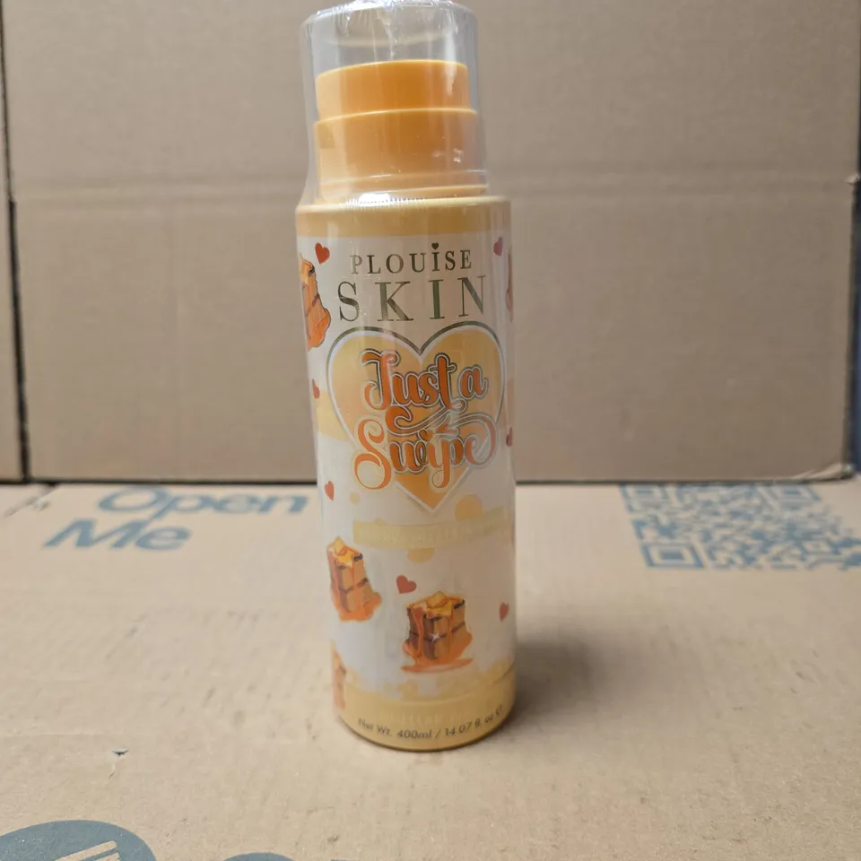 PLOUISE SKIN JUST A SWIPE STICKY TOFFEE PUDDING MICELLAR WATER 400ML UNBOXED SEALED