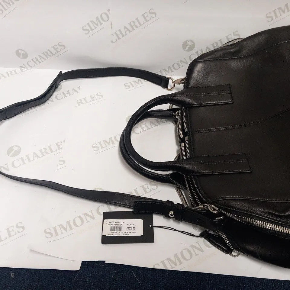 ALEXANDER WANG JAMIE NAPPA BLACK/RHODIUM BAG