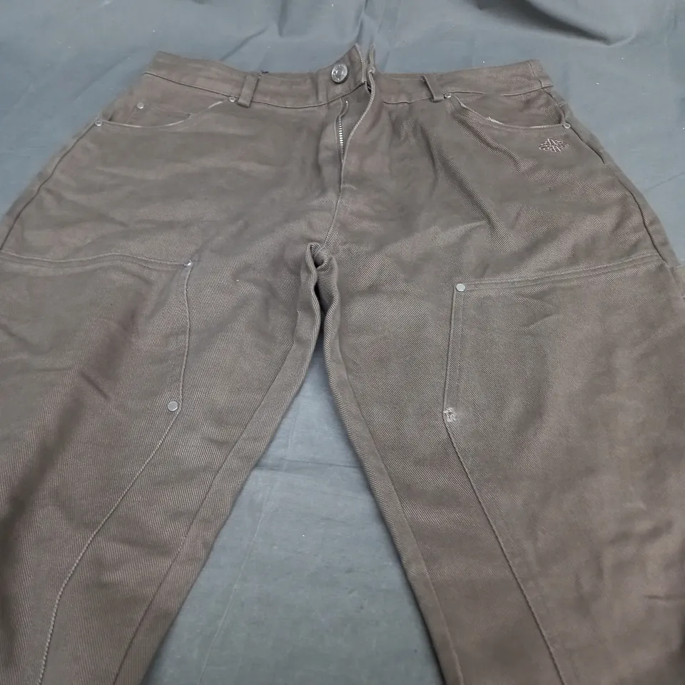 THE COUTURE CLUB BROWN CARPENTER PANTS - 34R