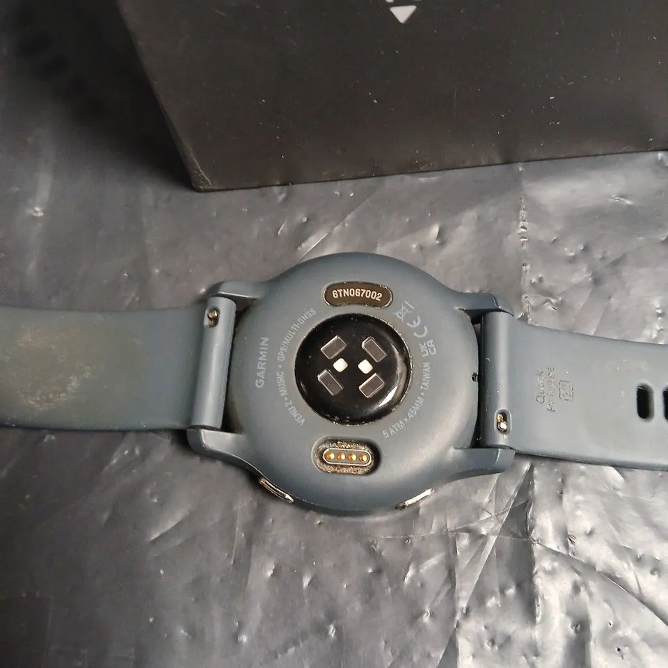 GARMIN VENU 2 SMARTWATCH – BLUE/GRAY STRAP (BOXED)