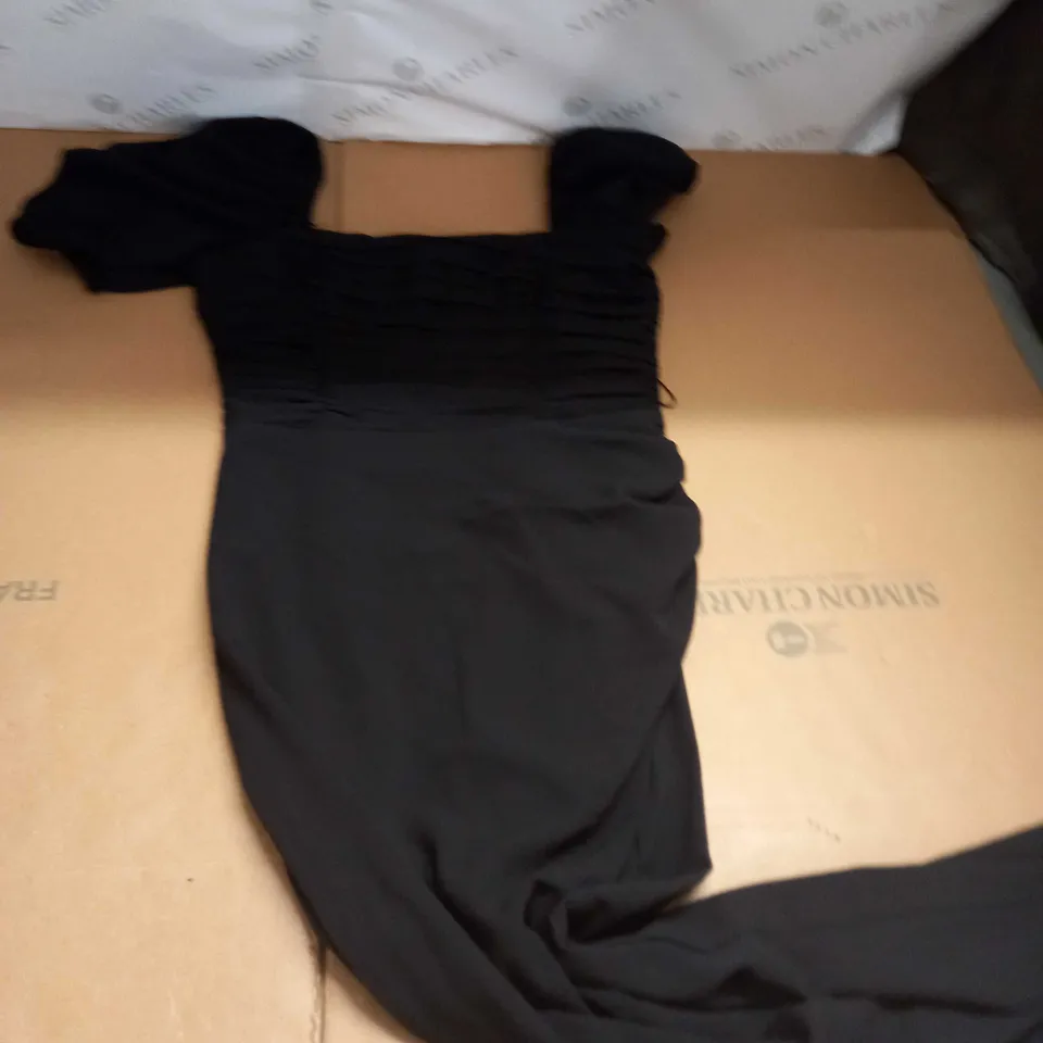 FRENCH CONNECTION AFINA VERONA RUCHED MIDI DRESS SIZE S