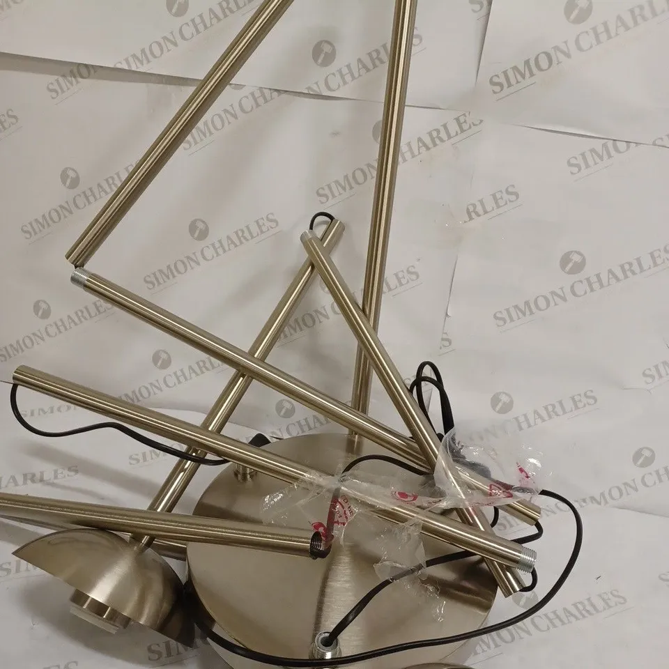 TRI GLOBE SHELF FLOOR LAMP