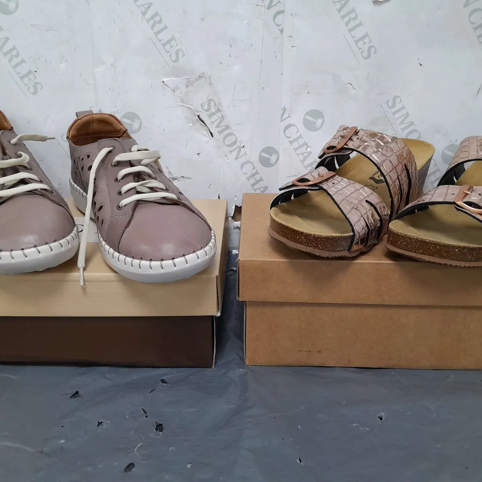 BOX OF APPROXIMATELY 15 ASSORTED BOXED PAIRS OF SHOES TO INCLUDE SHOON, BONOVA, ETC