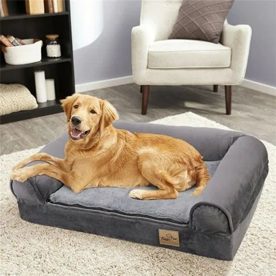 BOXED HUNDEBETT DOG BED BOLSTER CUSHION