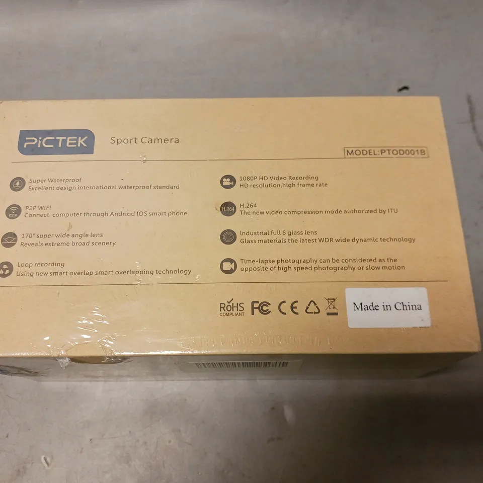 SEALED PICTEK SPORT CAMERA PTOD001B