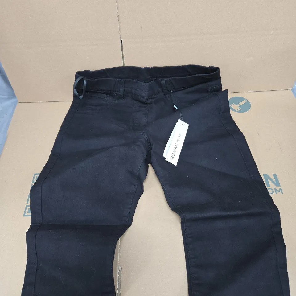 ROMAN PETITE WOMEN'S BLACK TROUSERS – UK 14