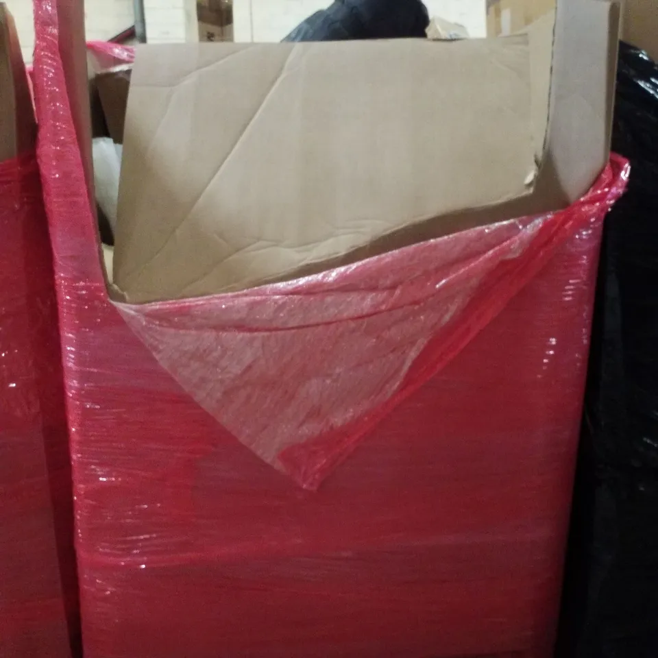 PALLET CONTAINING ASSORTED PRODUCTS INCLUDING RETRACTABLE SAFETY GATE, MOBILITY SCOOTER BAG, LED BATTEN LIGHTS, SCOOTER & OWL SWIVEL CHAIR