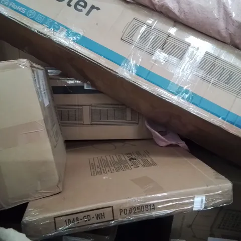 PALLET OF ASSORTED HOUSEHOLD GOODS AND PRODUCTS TO INCLUDE;AIR COOLER,PET BED,METAL COFFEE TABLE