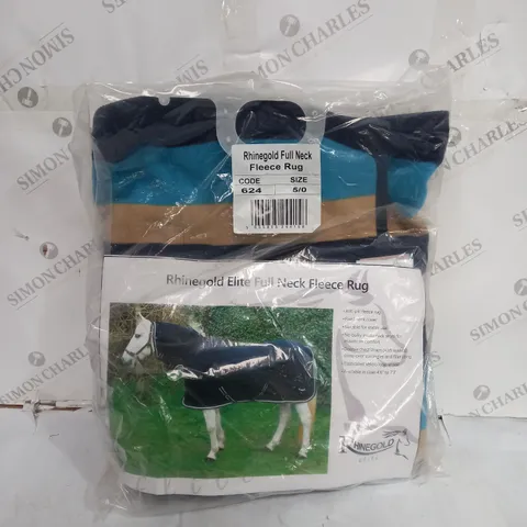 RHINEGOLD ELITE FULL NECK FLEECE RUG - SIZE 5/0