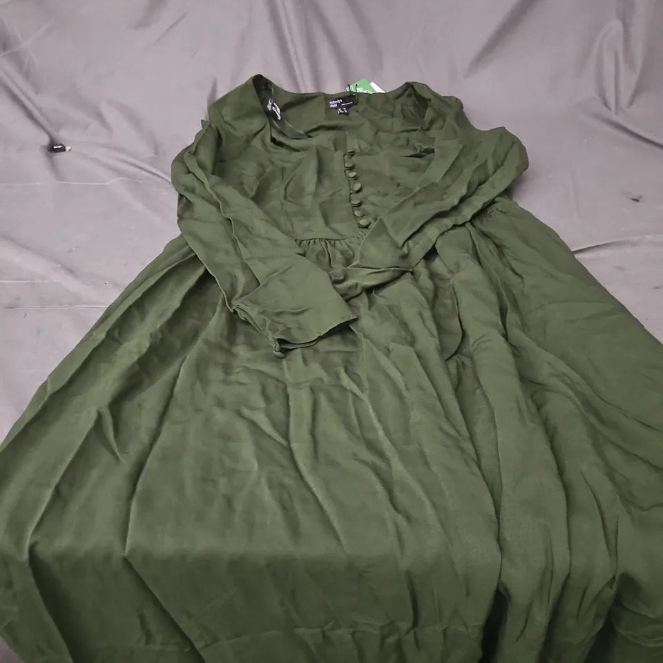 NOBODY'S CHILD OLIVE GREEN CHILDREN'S DRESS – UK 14