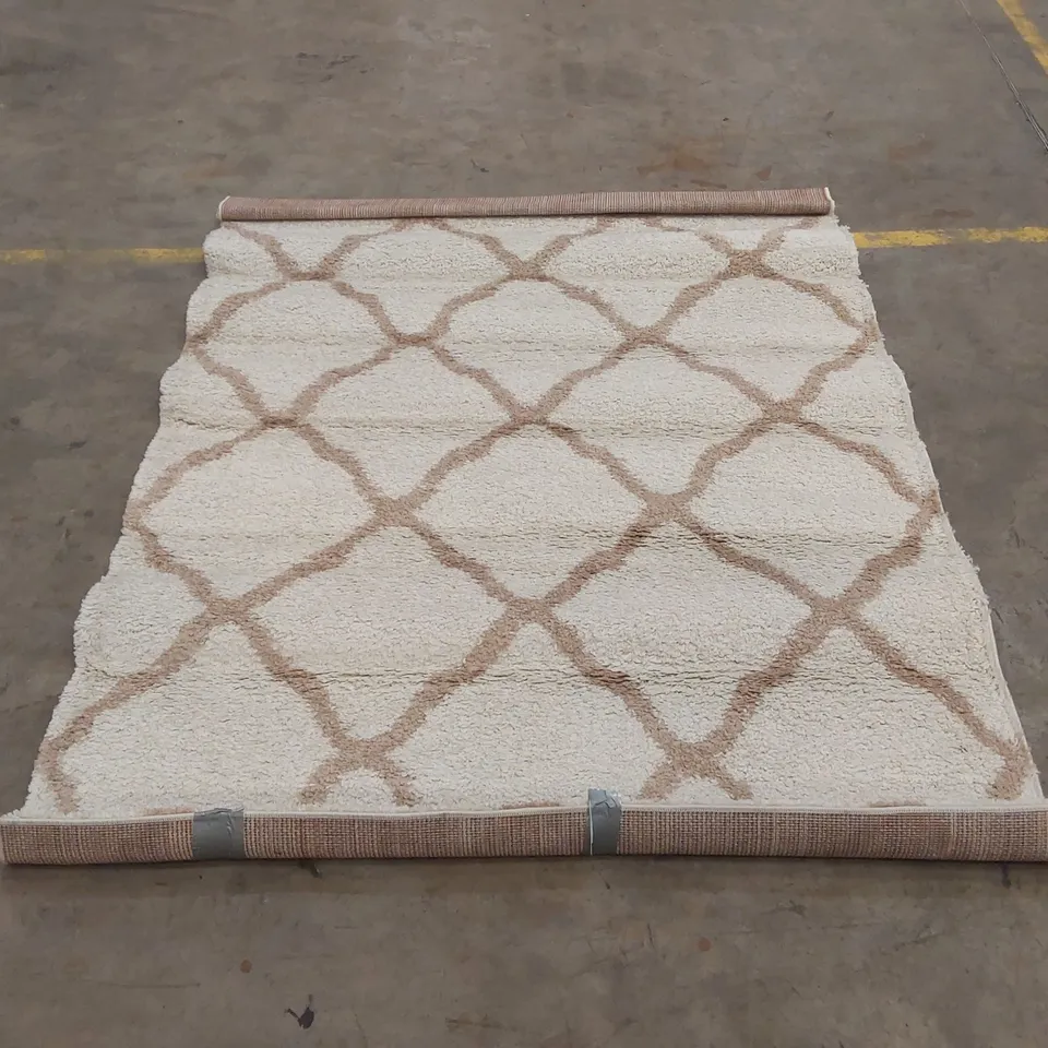 QUALITY DESIGNER MOROCCAN SHAGGY RUG - 160 x 230cm