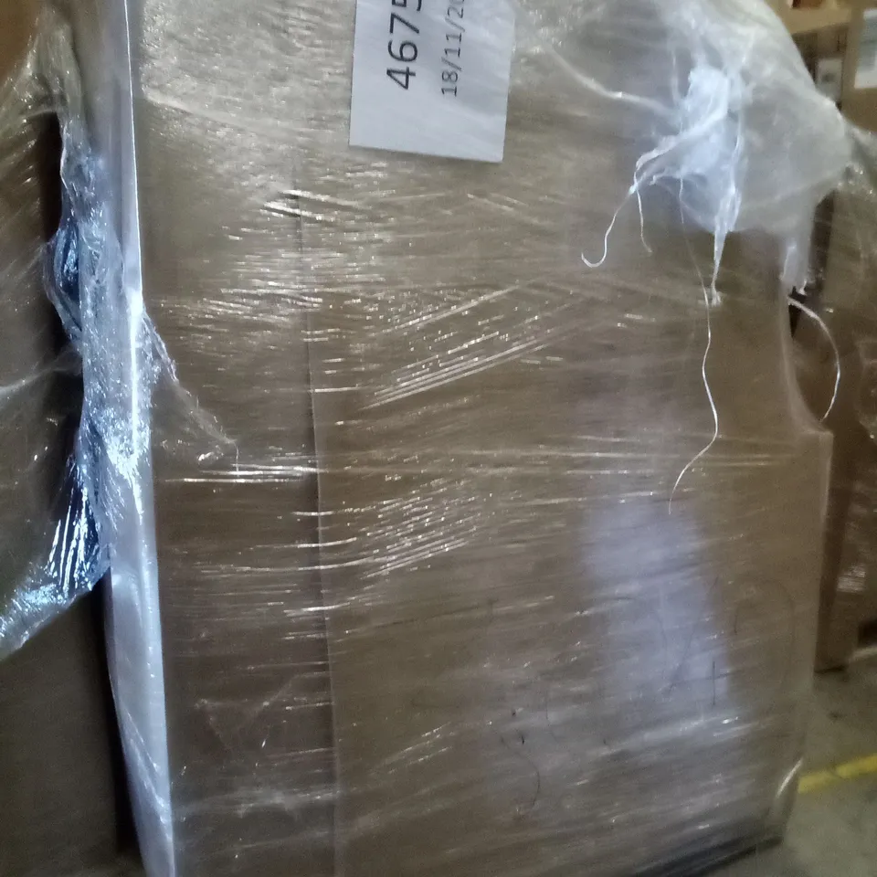PALLET OF ASSORTED ITEMS INCLUDING INTELLIGENT FAN LIGHT, BLISSWOOD OFFICE CHAIR, 3D WALL PANELS, CLOTH DRYING RACK 