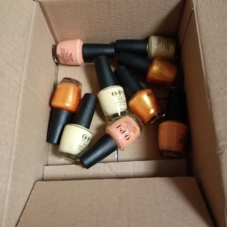 9 X OPI NAIL LACQUER 15ML ITEMS