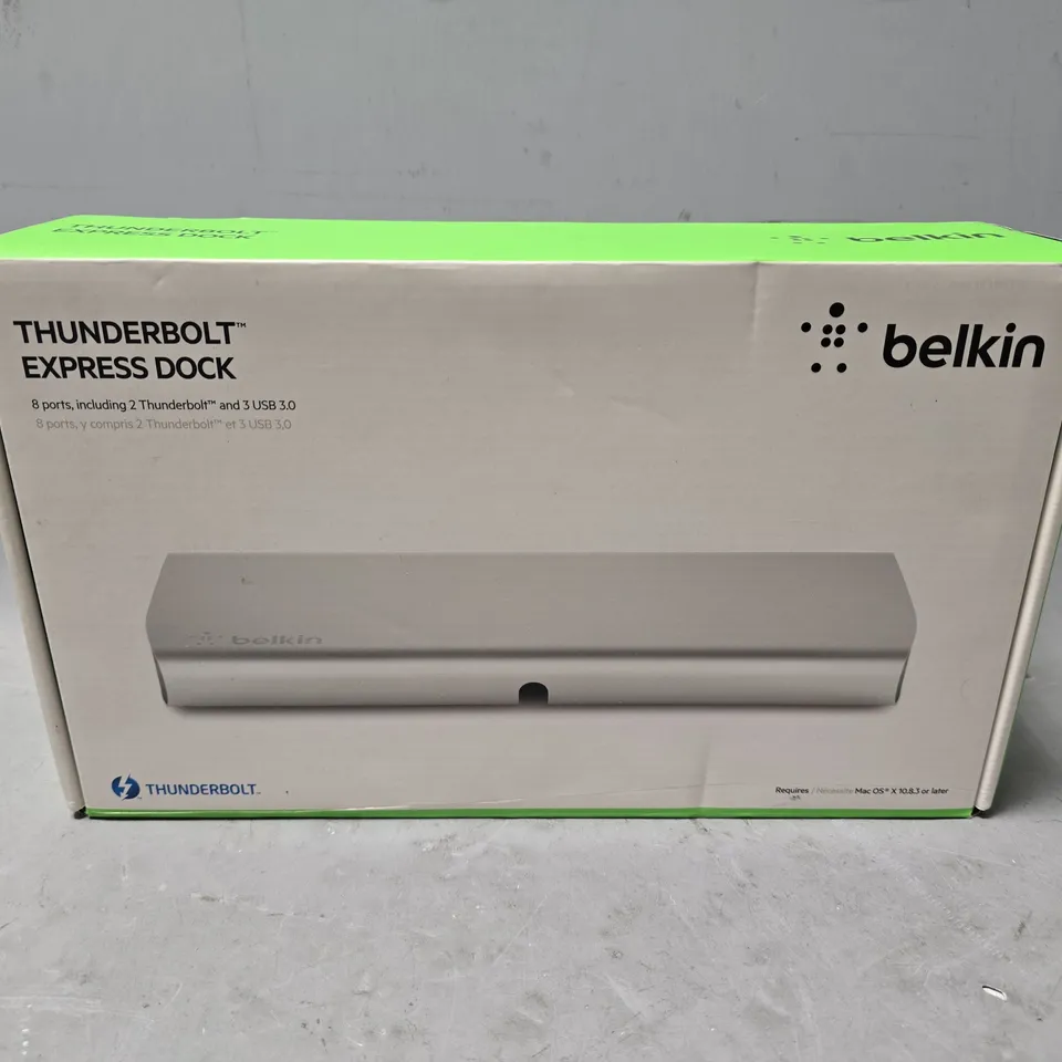 BOXED BELKIN THUNDERBOLT EXPRESS DOCK