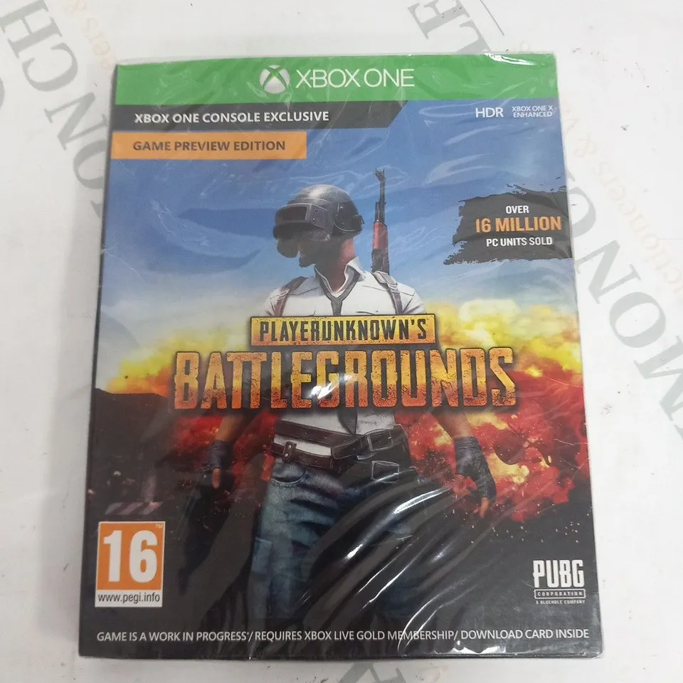 X BOX ONE PLAYERUNKNOWN'S BATTLEGROUNDS GAME PREVIEW EDITION