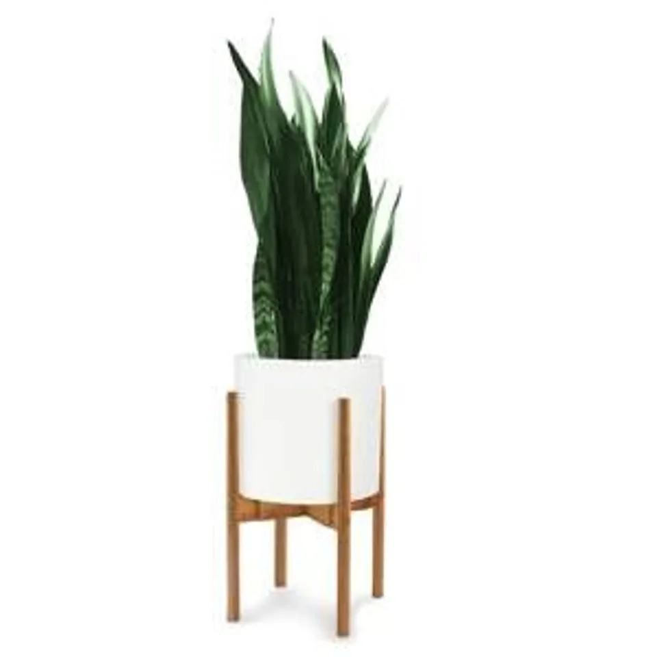 BOXED FOX & FERN DEVENTER, PLANT STAND, FOR FLOWER POTS 20.3-30.5 CM ,  BAMBOO ROPES