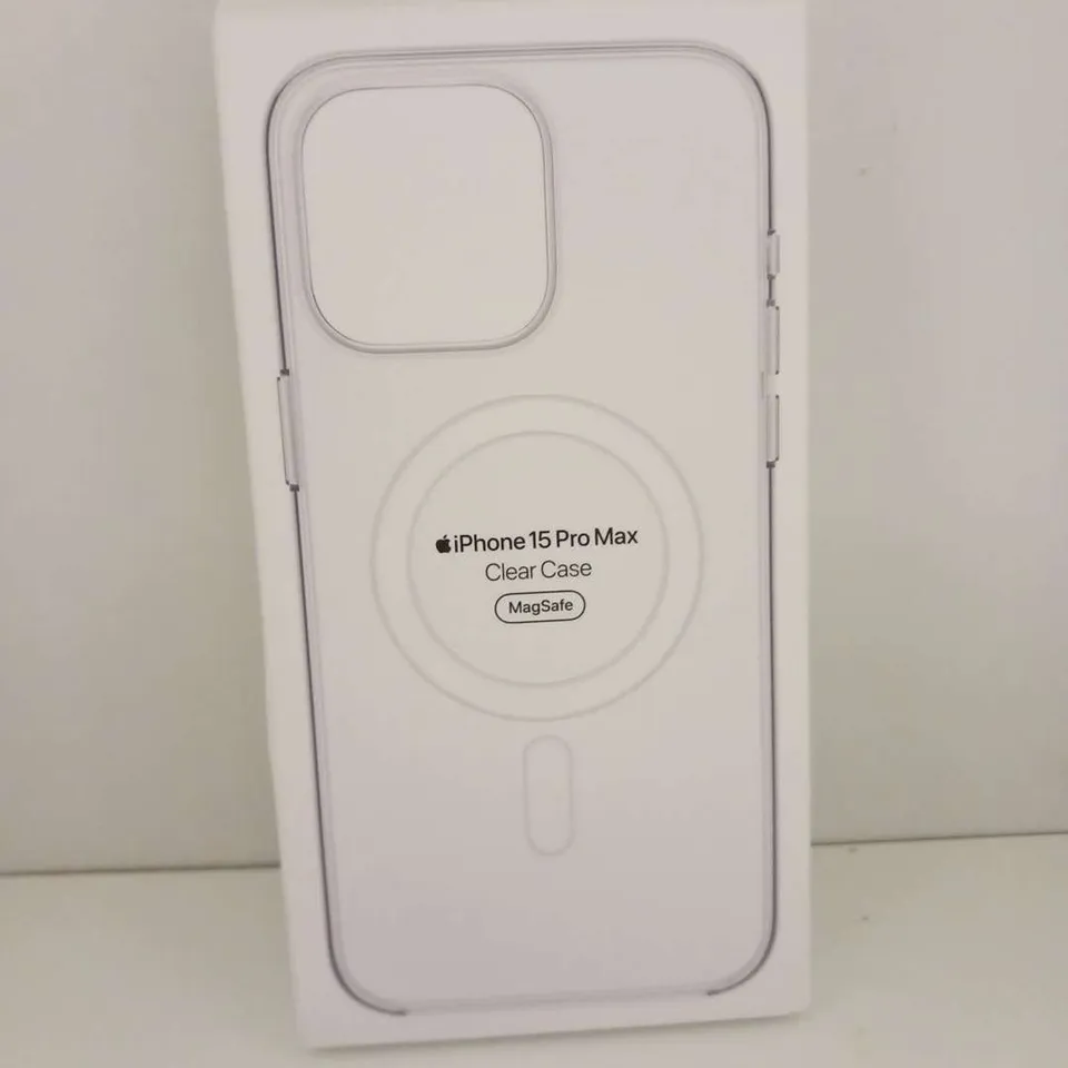 BOXED APPLE IPHONE 15 PRO MAX CLEAR CASE MAG SAFE