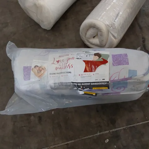 ROLLED AIRSPRUNG PURPLE STANDARD 3FT SINGLE SIZED MATTRESS