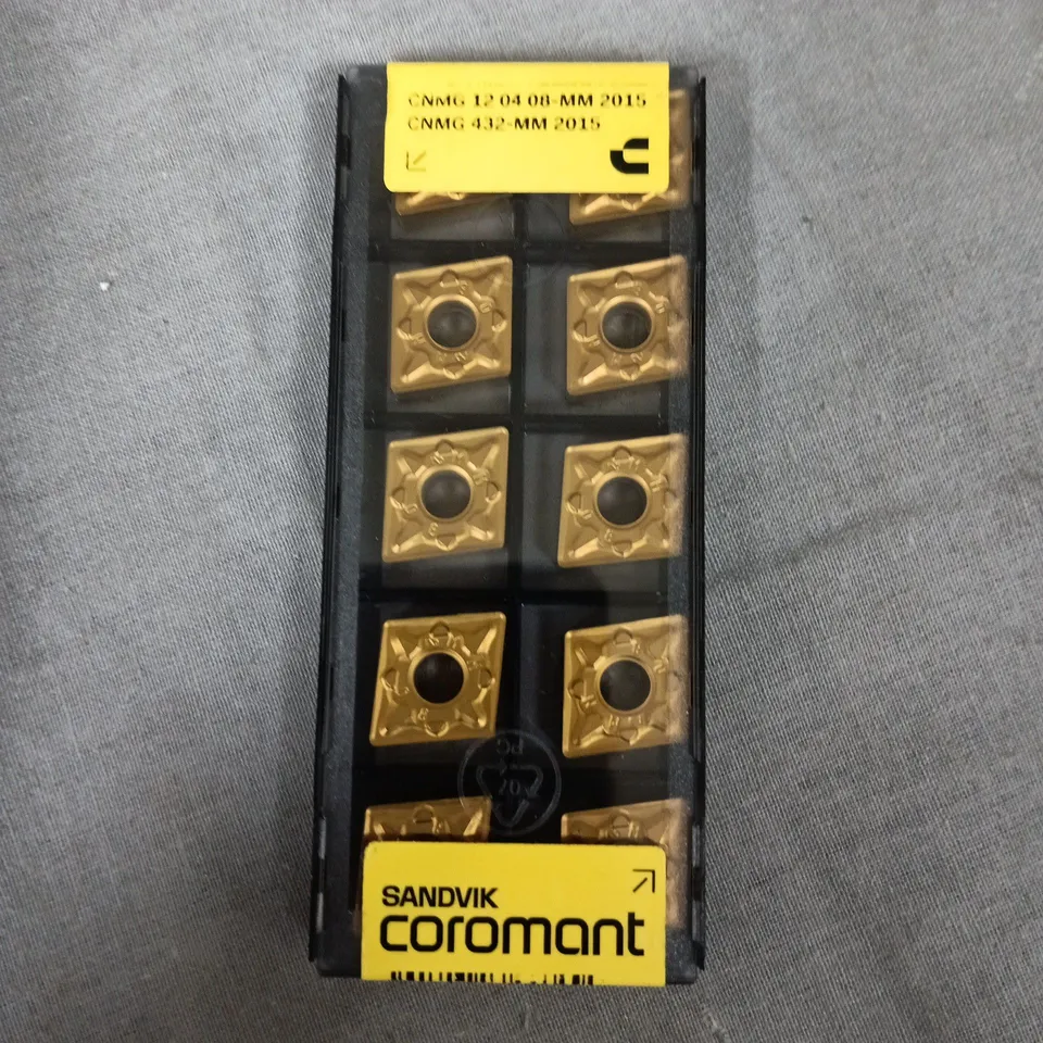 SEALED PACK OF 10 SANDVIK COROMANT CNMG 12 04 08-MM 2015 CMNG 432-MM 2015 MILLING INSERTS