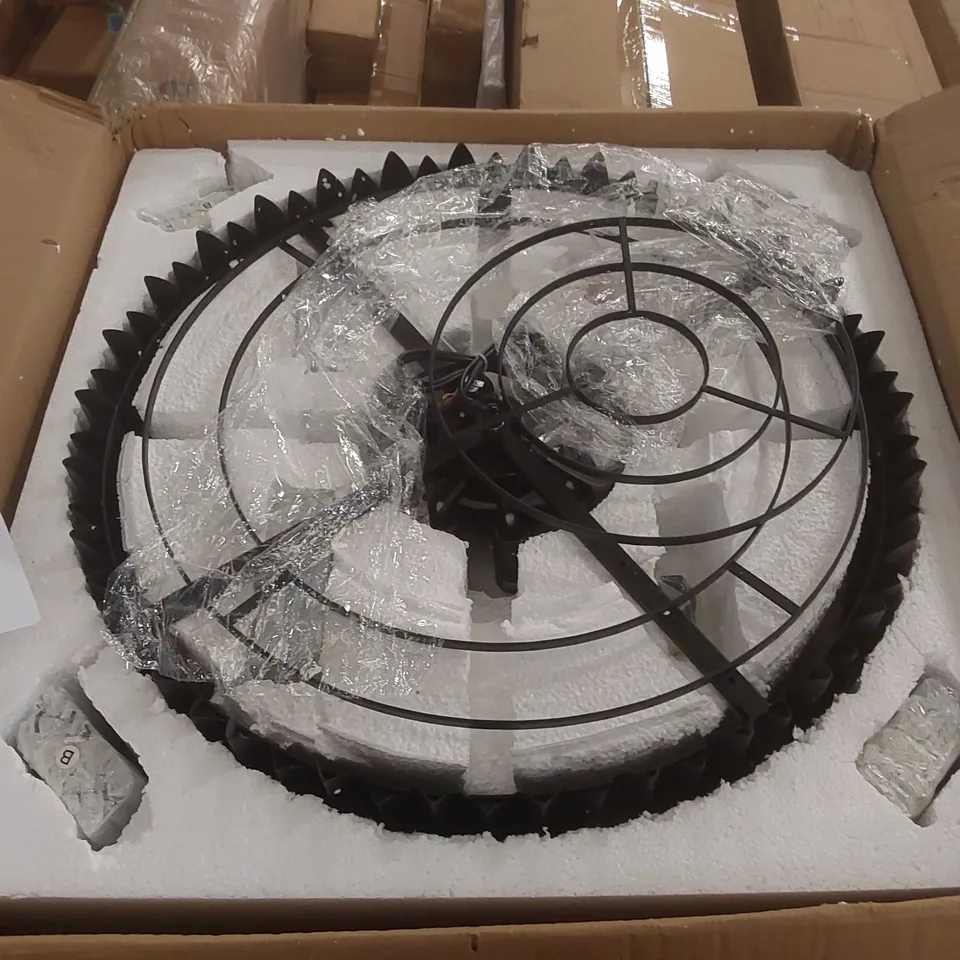 BOXED 8-LIGHT CHANDELIER