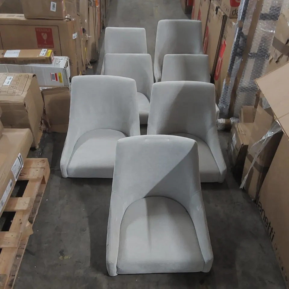 LOT OF 7x ASSORTED DANETTI DINING CHAIR PARTS WITHOUT LEGS (2 BOXES)