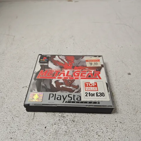 METAL GEAR SOLID (PLAYSTATION, PAL) – PLATINUM EDITION