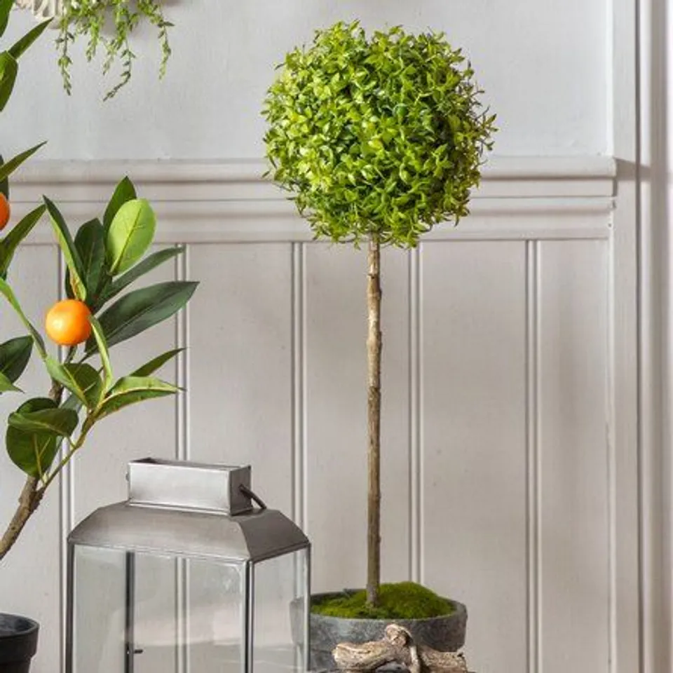 BOXED 45CM ARTIFICIAL FOLIAGE TREE IN POT
