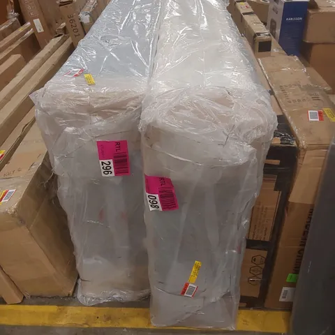 BAGGED COLNER DIVAN BED BASE WITHOUT HEADBOARD - 6FT SUPERKING, GREY (2 ITEMS)