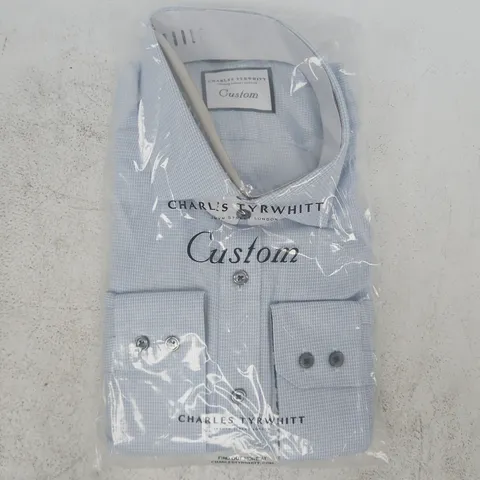 BAGGED CHARLES TYRWHITT CUSTOM SHIRT IN BLUE SIZE UNSPECIFIED