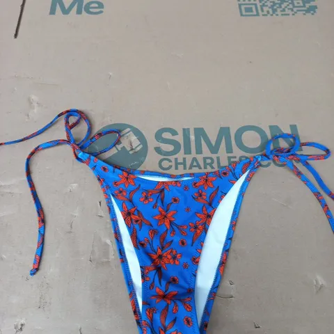 BRIGHT MELODY BOTTOM AZURE – UK SIZE S BIKINI BOTTOM