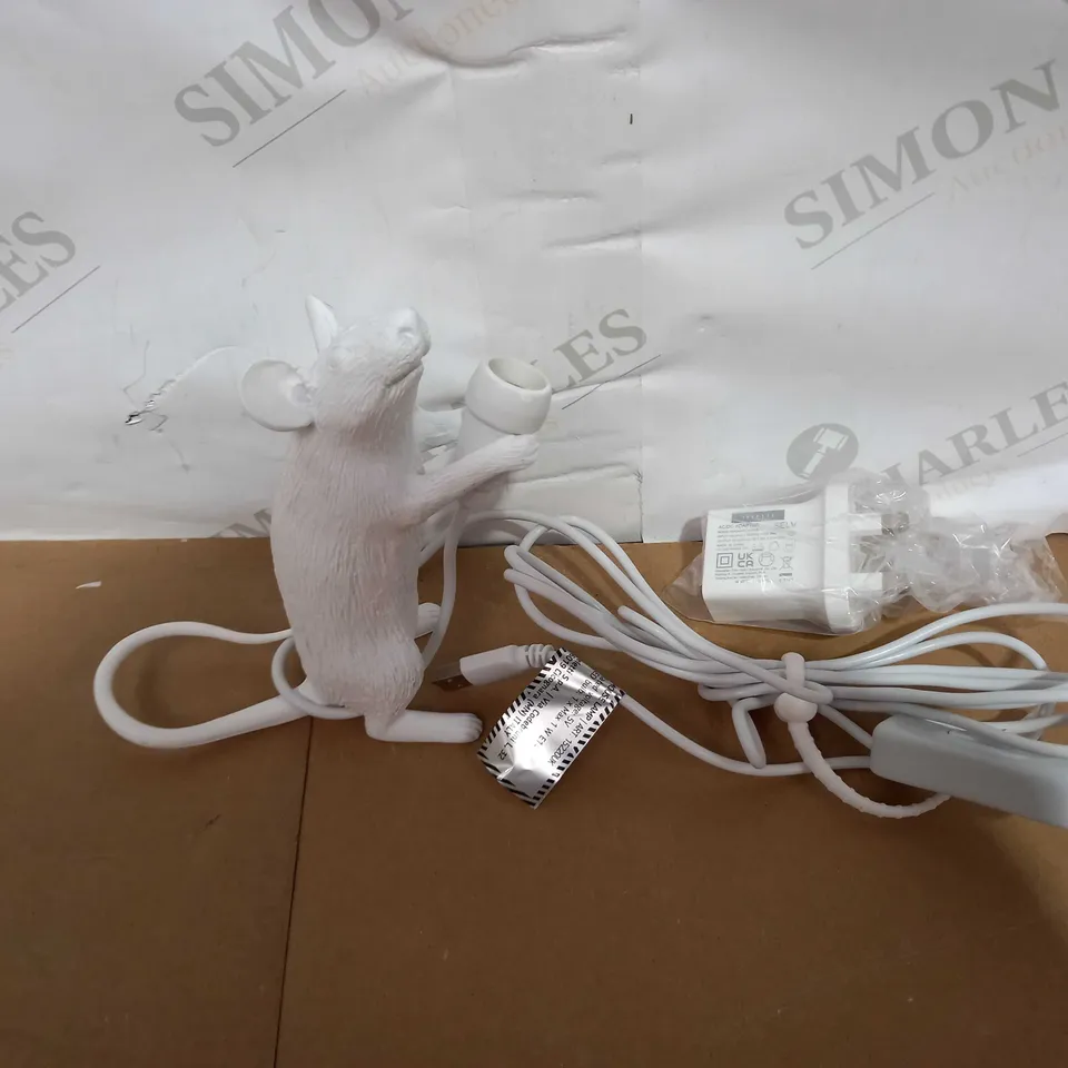SELETTI MOUSE LAMP - WHITE