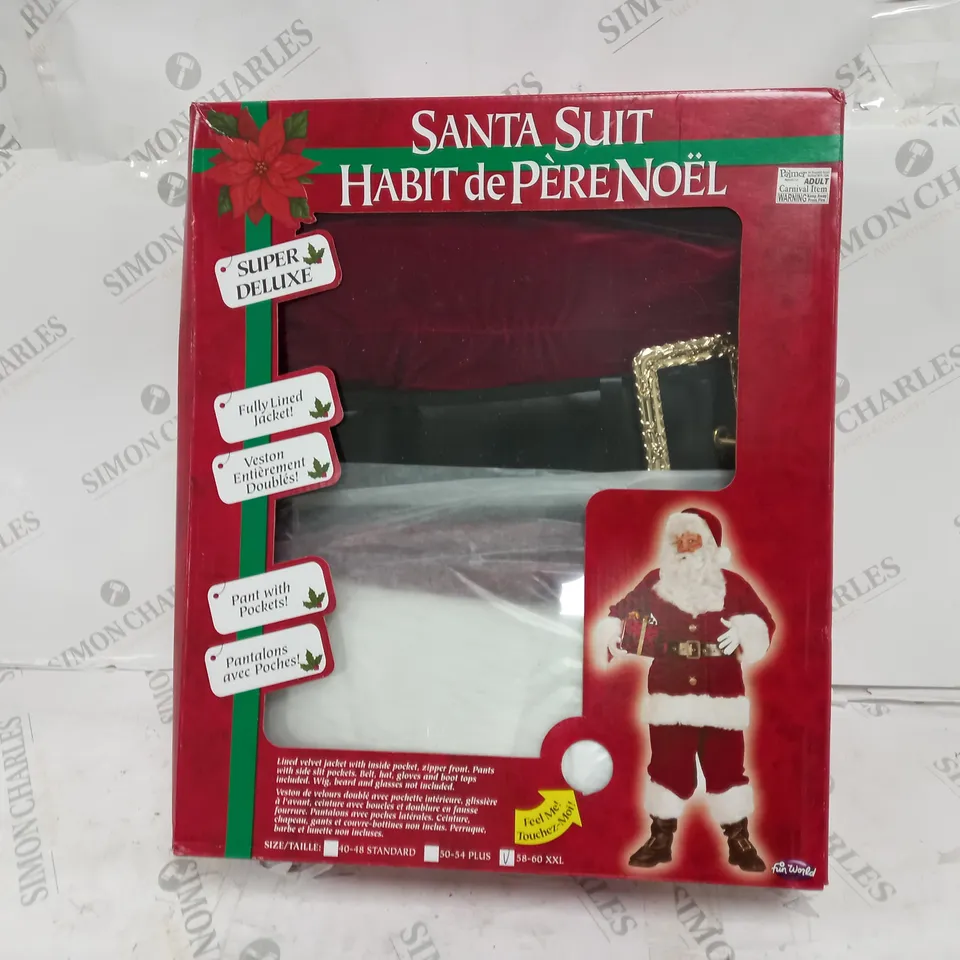 BOXED ULTRA VELVET SANTA SUIT - 58-60XXL