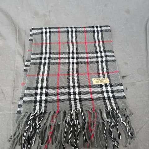 BURBERRY CHECK SCARF – 100% LAMBSWOOL