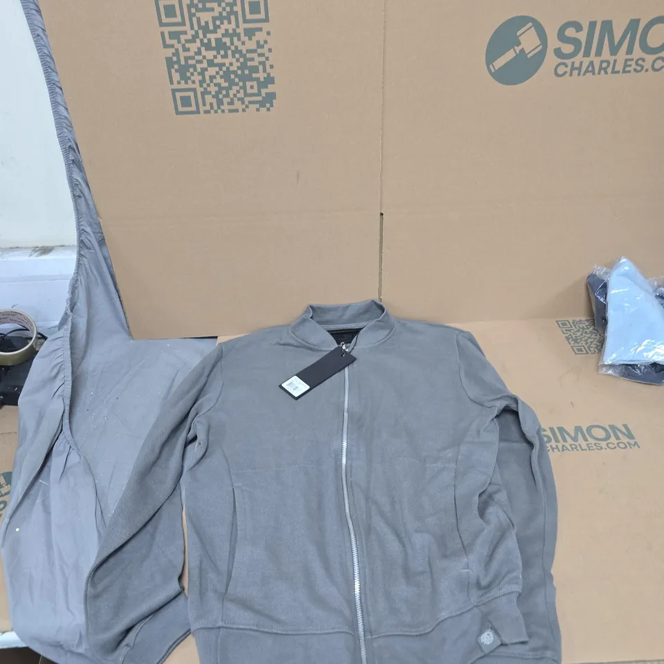 SOUL STAR GREY ZIP JACKET – STYLE MSW PEWTER ZIP, SIZE S/P
