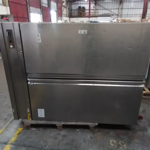 COMMERCIAL STAINLESS DOUBLE DOOR FOOD STORAGE UNIT