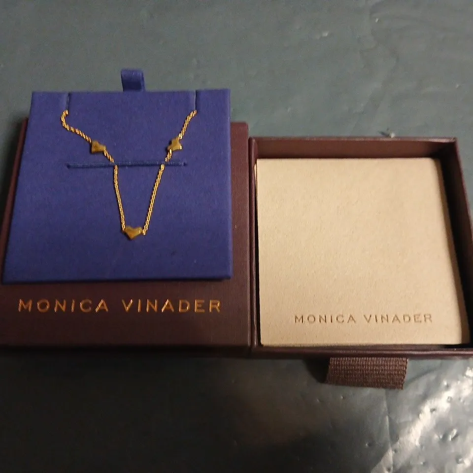 BOXED MONICA VINADER HEART STATION BRACELET
