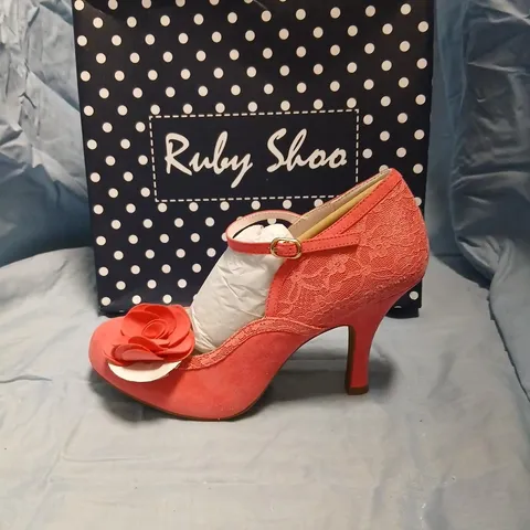 RUBY SHOO JOSIE PINK LACE HIGH HEEL SHOES – UK 8 (EU 41 / USA 10)