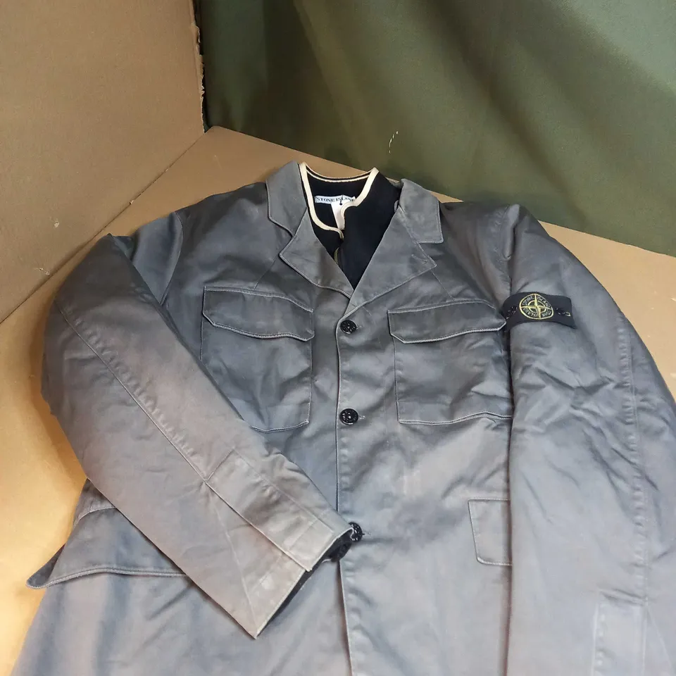 STONE ISLAND 2 IN 1 FLEECED JACKET SIZE UNSPECIFIED