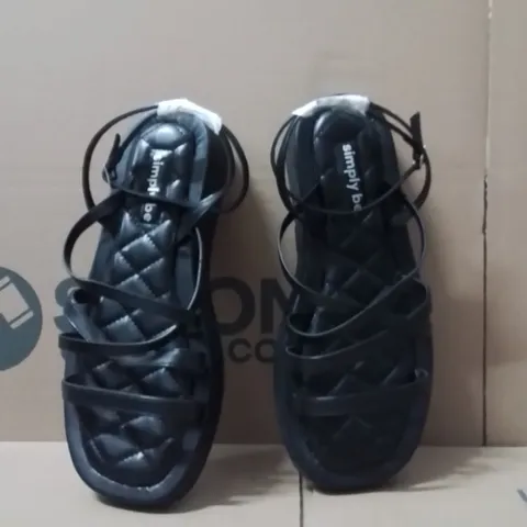BOXED BRAND NEW APPROXIMATELY 6 SIMPLY BE PHEOBE WIDE SHOES BLACK SIZE 9