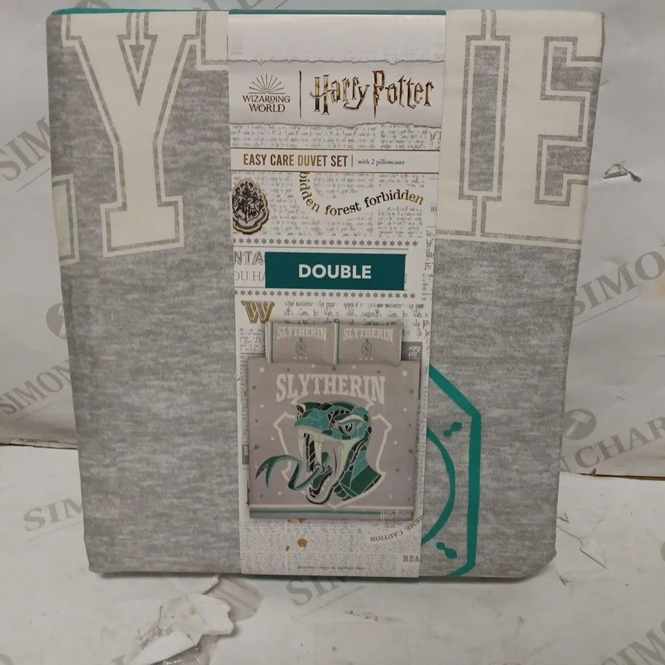 BRAND HARRY POTTER 'SLYTHERIN' EASY CARE DUVET SET (DOUBLE)