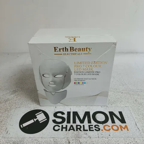 BOXED ERTH BEAUTY ELECTRICALS LIMITED EDITION PRO 7 COLOUR LED MASK