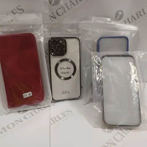 BOX OF 6 SEALED PHONE CASES TO INCLUDE MAGNETIC IPHONE 13 PRO MAX CASE